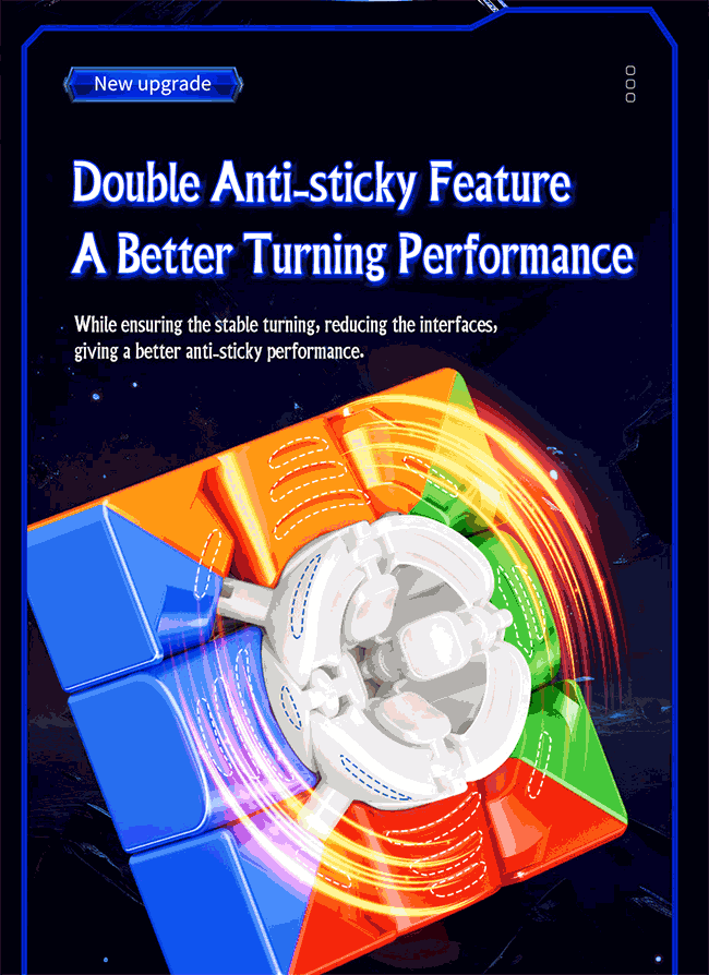 MoYu RS3M 3x3x3 Speed Cube Magnetic UV Coated Version